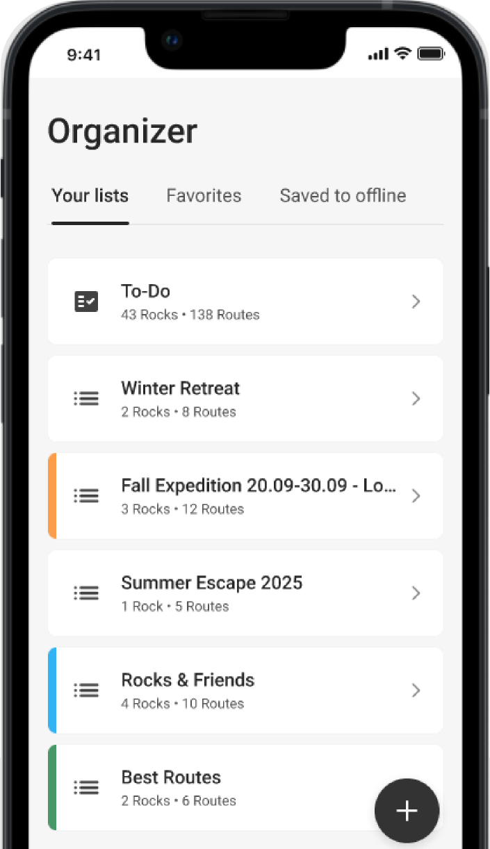climbing app organizing your climbs